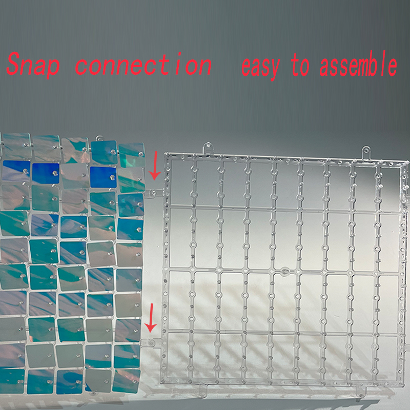 10/20pcs 3D Sequins Wall Panel - Sequin Fabric Panel ulasan dan harga