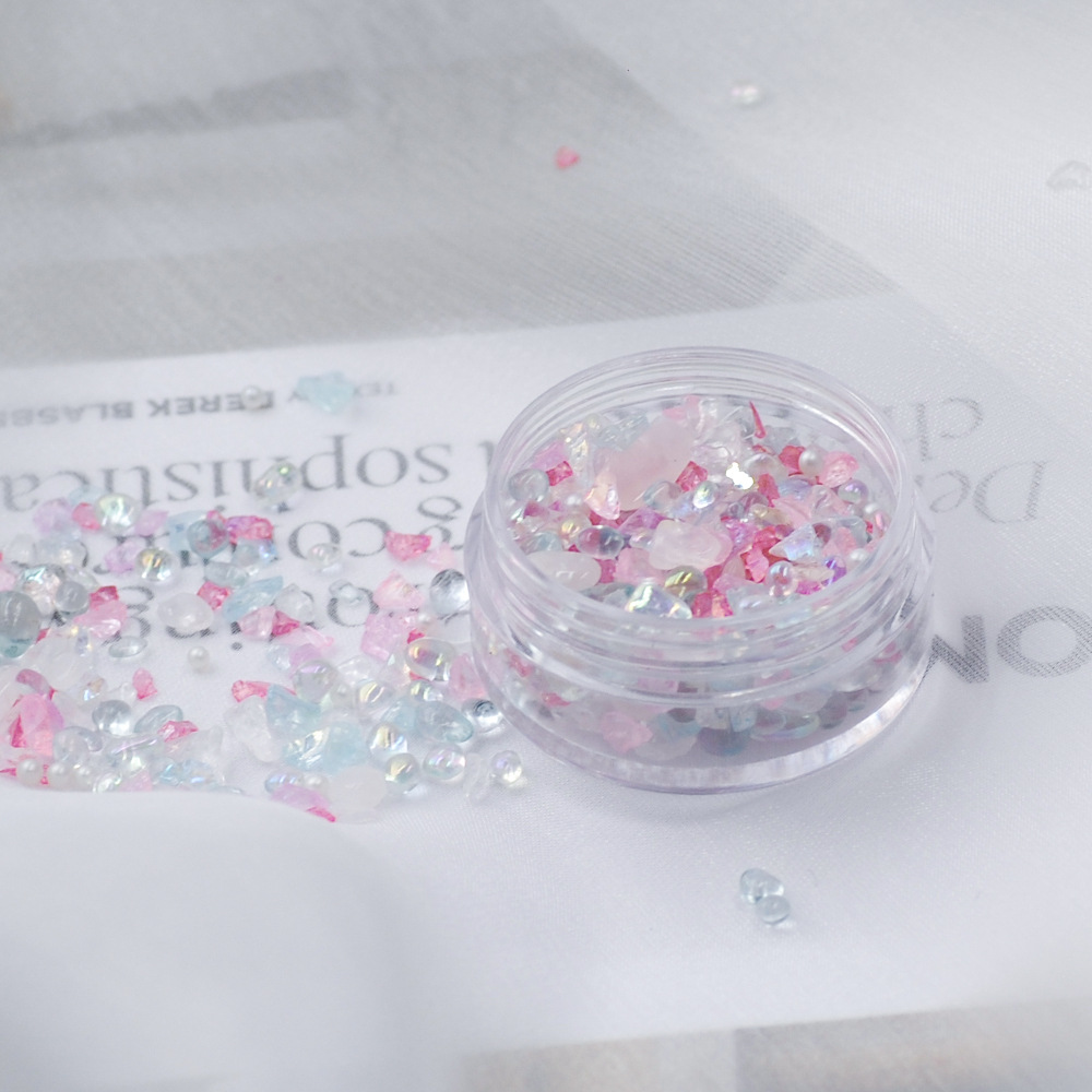 DIY Seashell Resin Gems Irregu - Embellishment Glue Craft ulasan dan harga