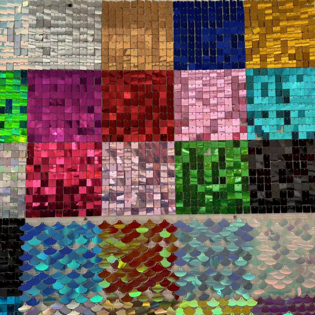 Shimmer Wall Backdrop Panels L - Sequin Fabric Panel ulasan dan harga